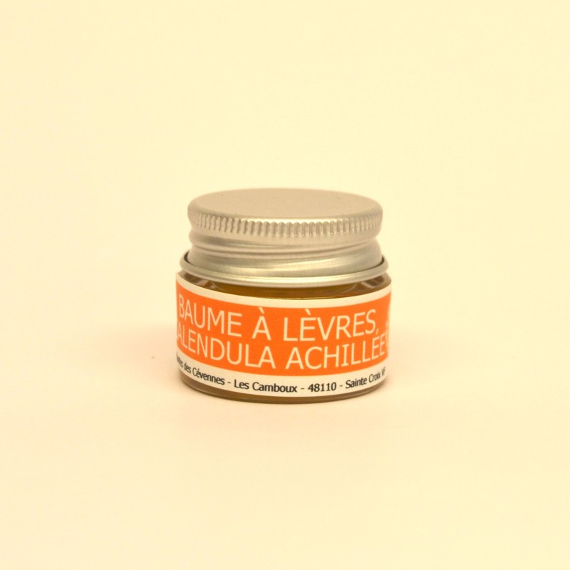 Baume lèvres calendula et achillée, hydratant, régénérant et cicatrisant