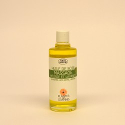 Huile massage Mélisse et Lavande, apaisante, anti-stress et détente