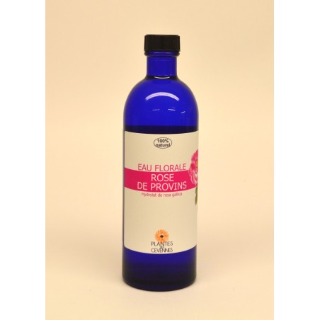 Eau florale Rose de Provins en spray, astringente et tonique