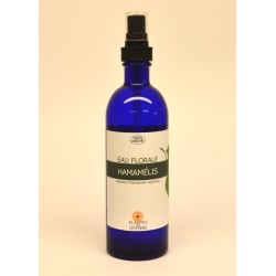 Eau florale d'hamamélis, purifiante, astringente, apaisante et sudorifique